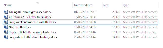 Explorer columns